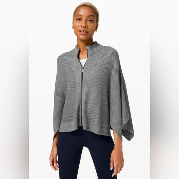 Lululemon Softer Still Wrap In Heathered Grey - Picture 7 of 9